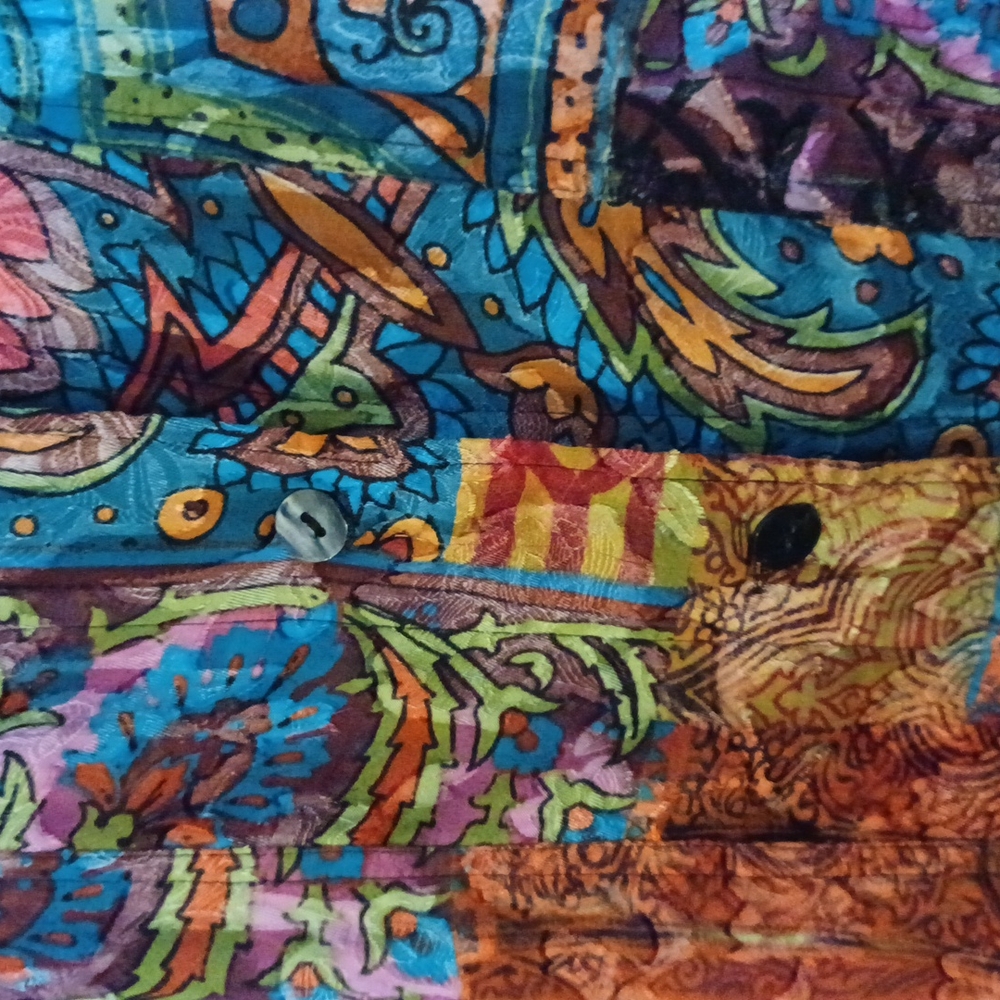 Chico's Button Down Blouse Medium - image 3